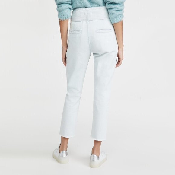 DL1961 paperbag waist light wash high rise jeans - Picture 13 of 15